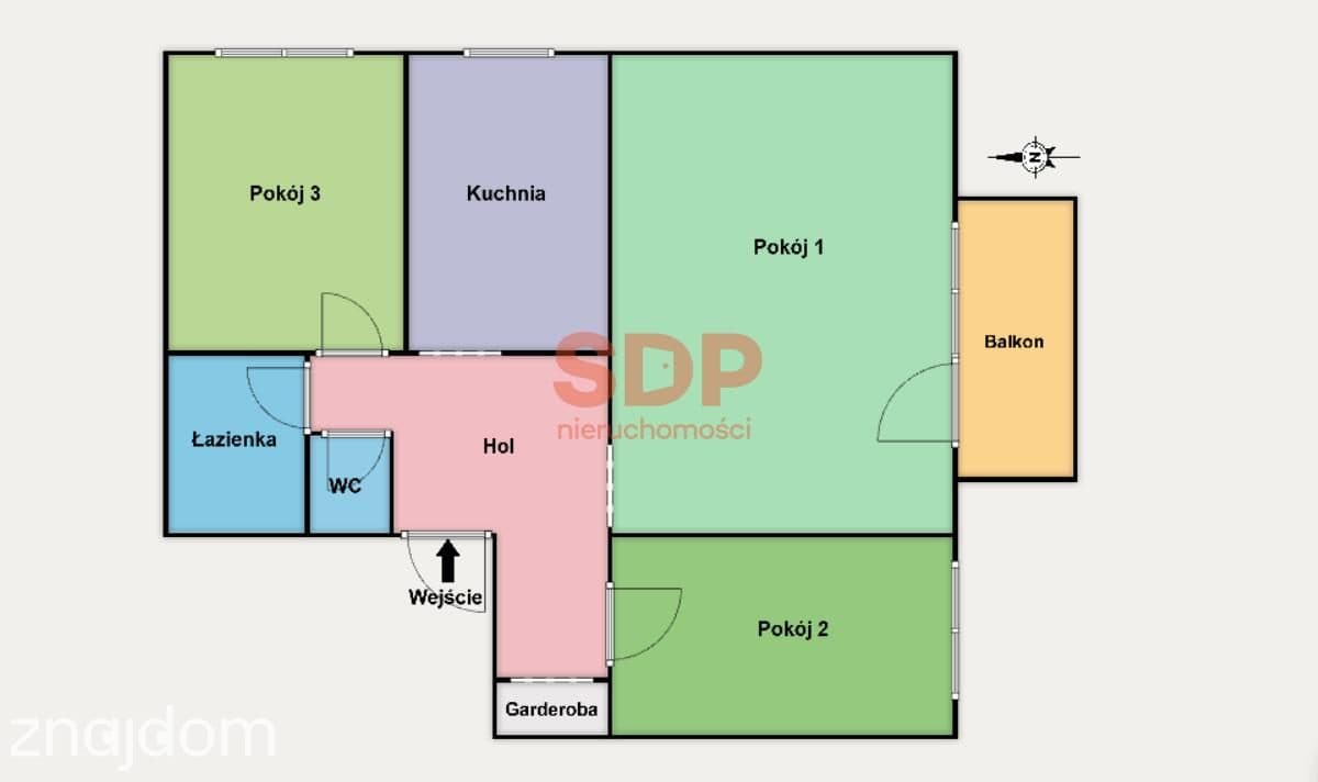 3 pokoje | pełny rozkład | duży balkon | Julianów - zdjęcie 7