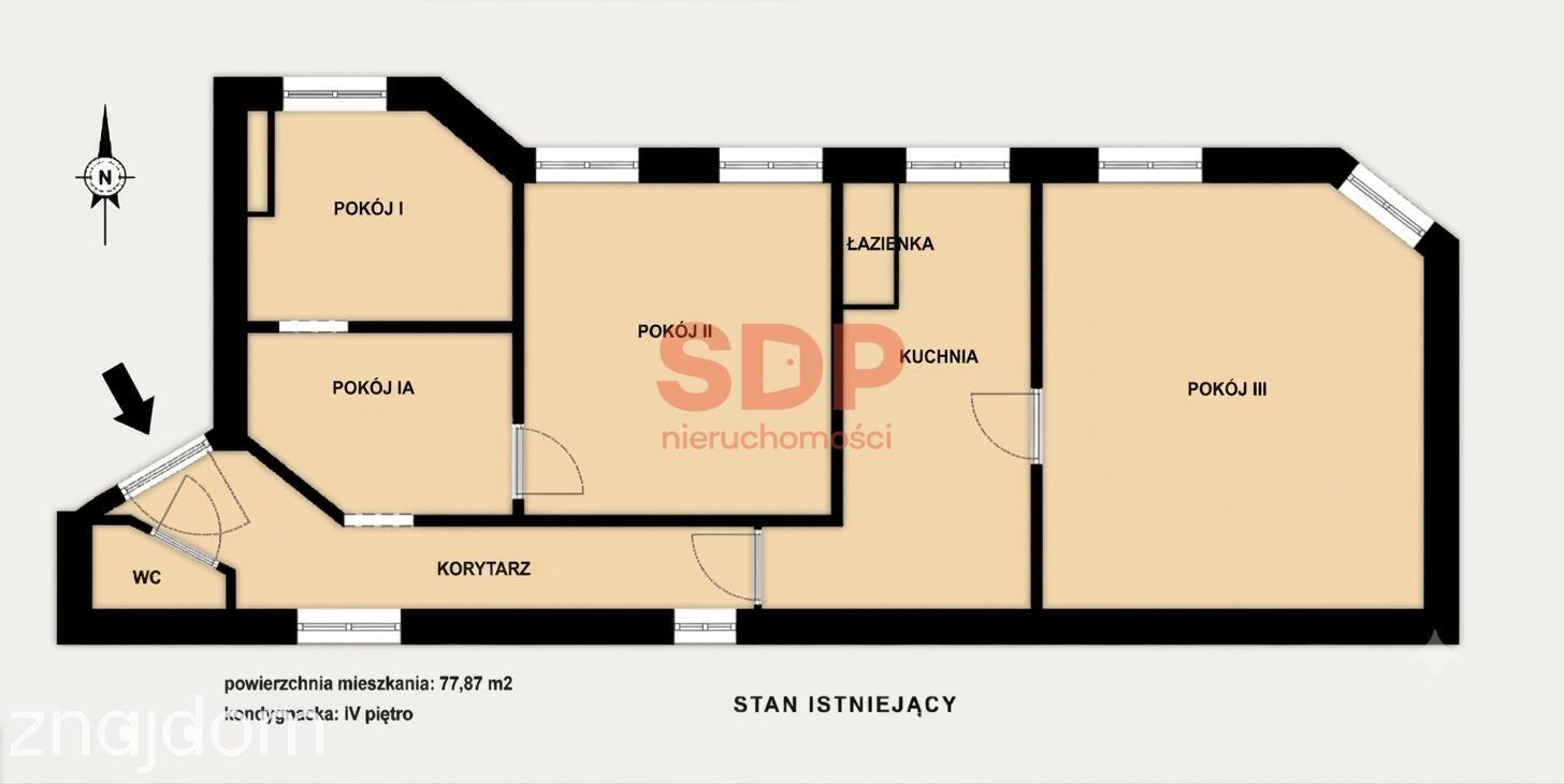 78 m² – 3 pokoje, potencjał na 2 mieszkania (blisko Parku Śledzia)! - zdjęcie 11