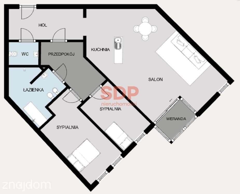 Niebanalny apartament w centrum Wrocławia z efektem WOW! - zdjęcie 14