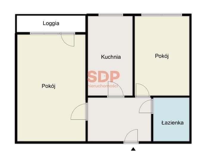 2 osobne pokoje | 45,4 m2 | super lokalizacja | do remontu - zdjęcie 14