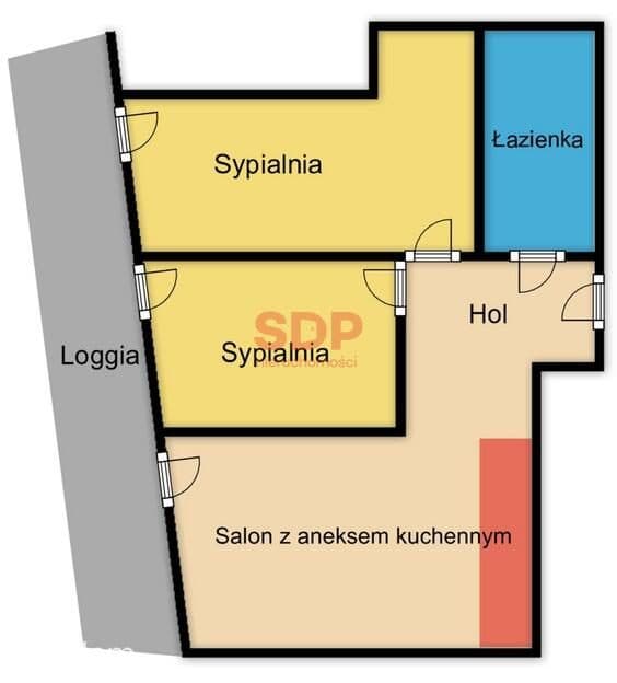 Apartament 3 pokoje | Quorum | Sikorskiego | Loggia | Widok na rzekę - zdjęcie 14