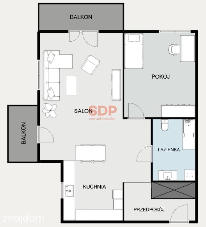 Widok na zieleń | 2 pokoje | 2 balkony | garaż - zdjęcie 10