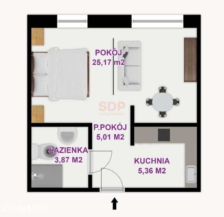 Stare miasto, studio, 39 m2. Premium - zdjęcie 5