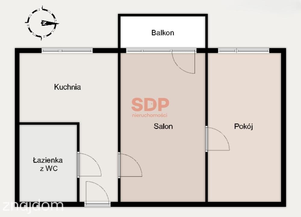 Dwupokojowe mieszkanie z balkonem - zdjęcie 6