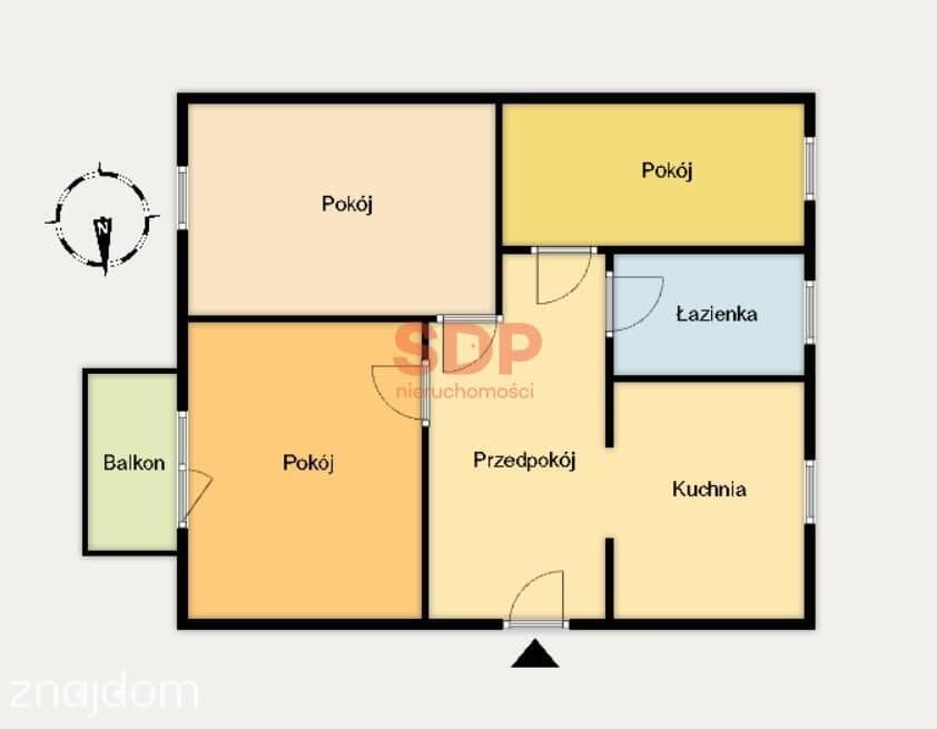 3 pokoje ul. Grochowa / pełen rozkład/ Grabiszyn - zdjęcie 3