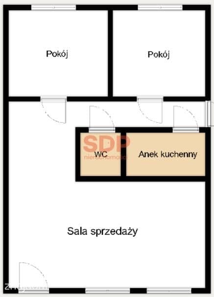 LOKAL USŁUGOWY, 3 pomieszczenia, dwa wejścia - zdjęcie 7