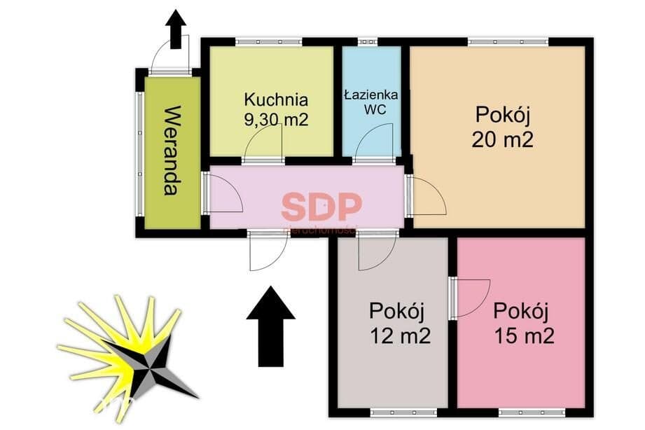 Idealne dla rodziny / 3 pokoje / 66 m2 / ogród / garaż - zdjęcie 7