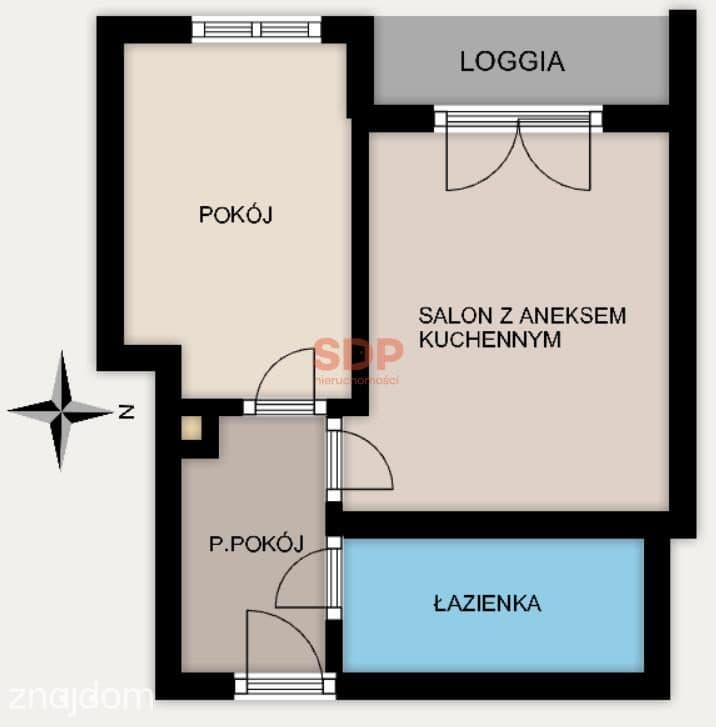 Mieszkanie 2-pokojowe z loggią w spokojnej okolicy|Kameralne osiedle - zdjęcie 7