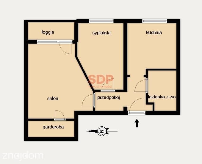 2 pokoje, kuchnia, balkon, garderoba,miejsce post., kom.lok. - zdjęcie 5
