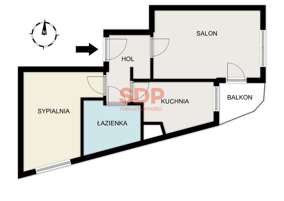 Duża sypialnia • oddzielna kuchnia • 2007 • 5 piętro • 2 pok • 49,4 m2 - zdjęcie 13
