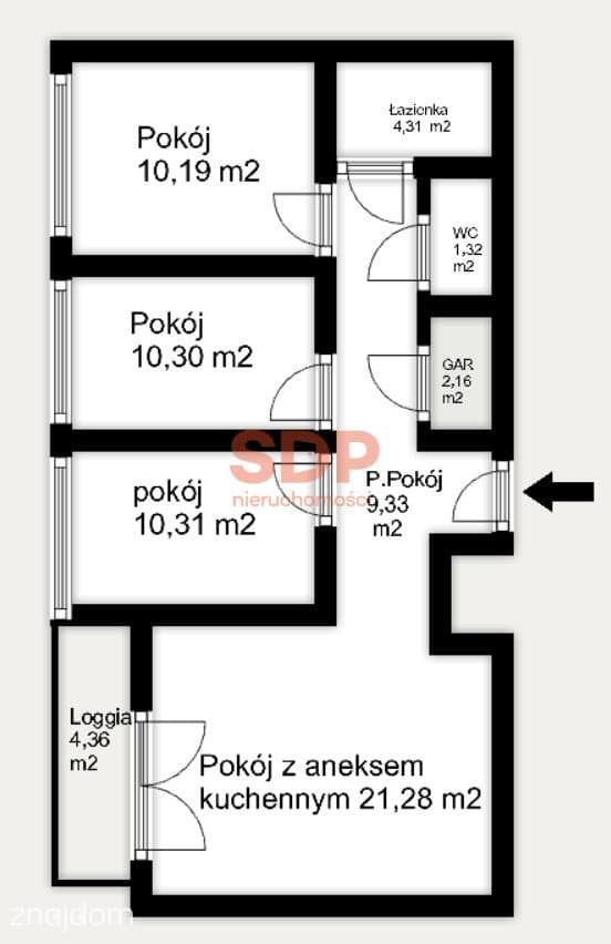 Czteropokojowe słoneczne mieszkanie w nowej inwestycji - zdjęcie 4