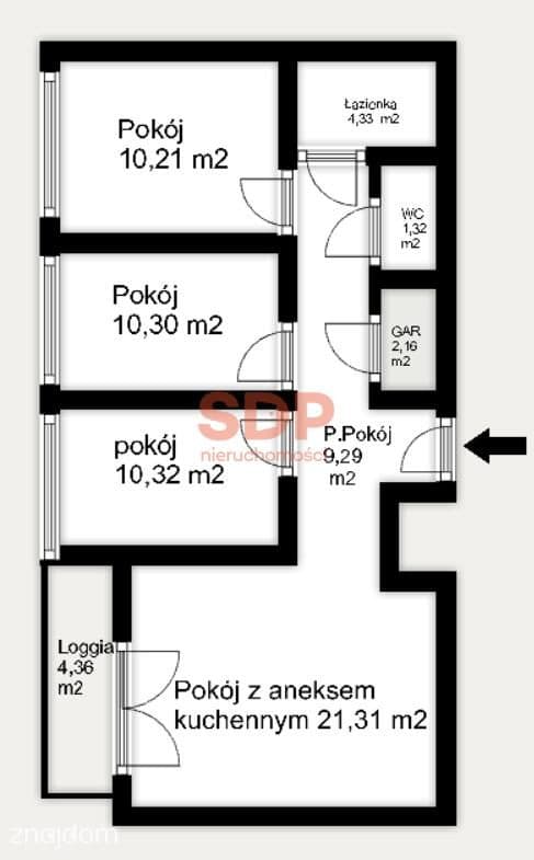 OBNIŻKA CENY | 4 pokoje z loggią | Zielony Zakrzów - zdjęcie 3