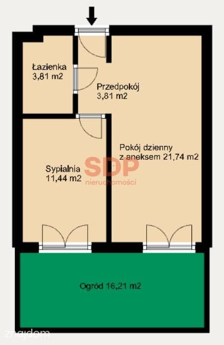 Mieszkanie 2 pokojowe z własnym ogródkiem - zdjęcie 3