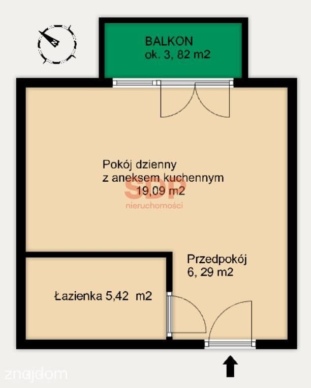 Kawalerka 30 m2 blisko Rynku - zdjęcie 2