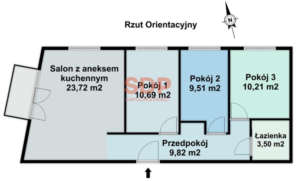 3 osobne sypialnie | Balkon | Miejsce postojowe | Ceglana Park - zdjęcie 15