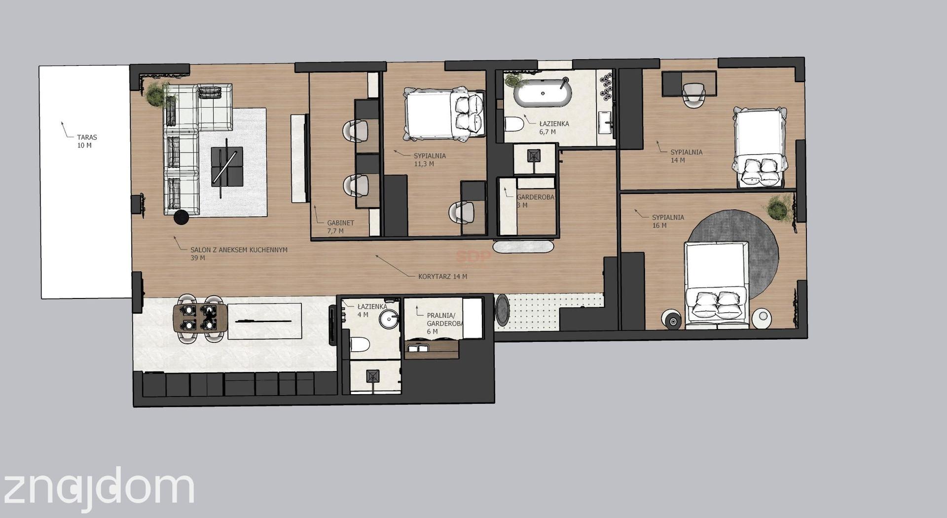 Luksusowy apartament z widokiem na Park Wschodni - zdjęcie 6