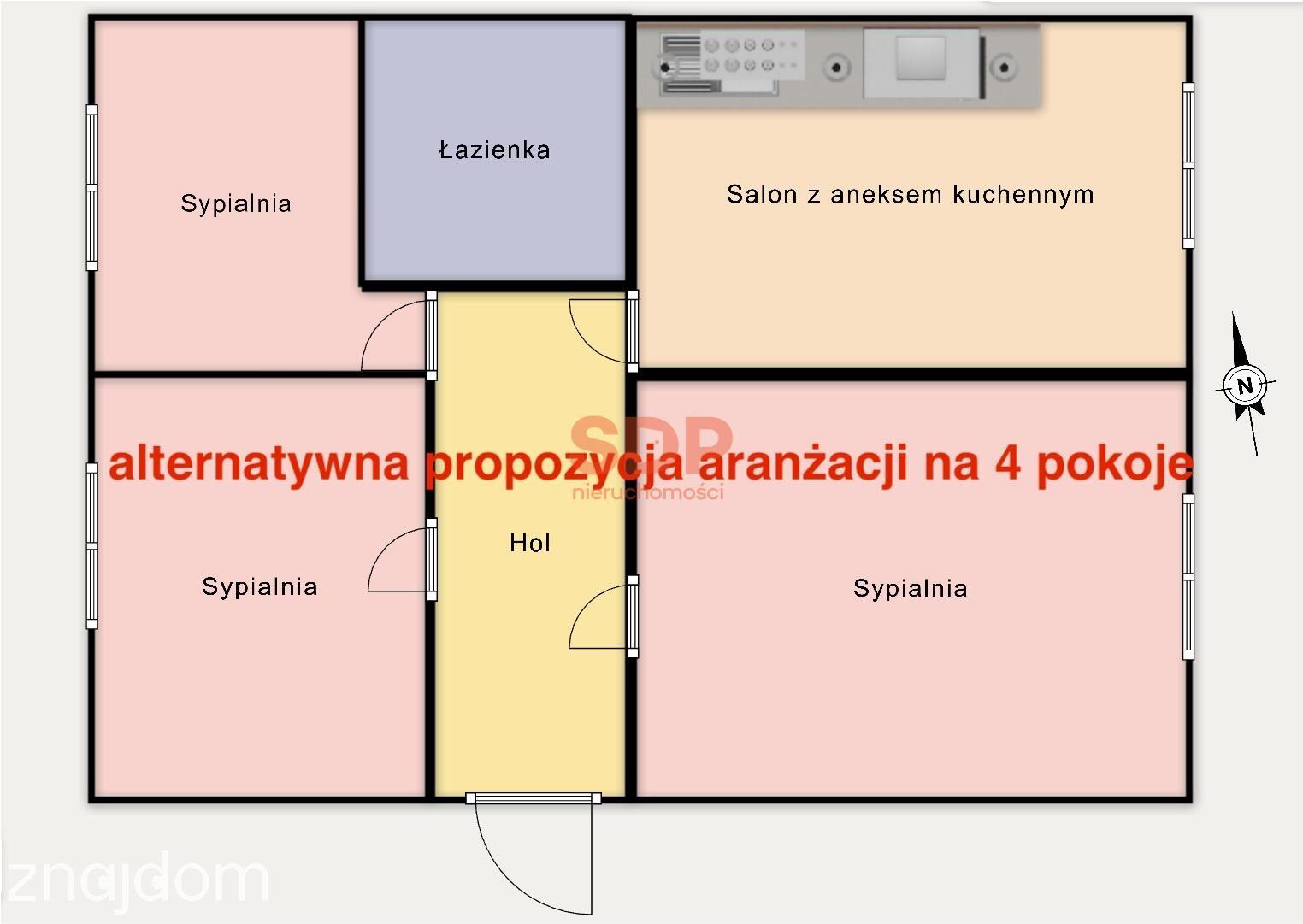 55m2 | 3 pokoje | osobna kuchnia, częściowo do remontu - zdjęcie 10