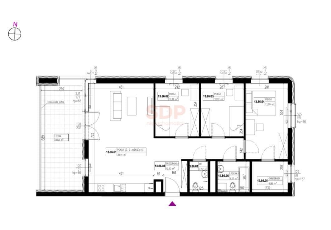 4-pokojowy jasny apartament 89.9m2|16 piętro|Duży Taras z Panoramą - zdjęcie 12