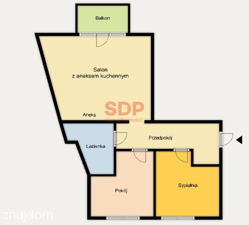 52,6 m2 | 3 pokoje w trakcie wykańczania | ul. Jedności Narodowej - zdjęcie 2