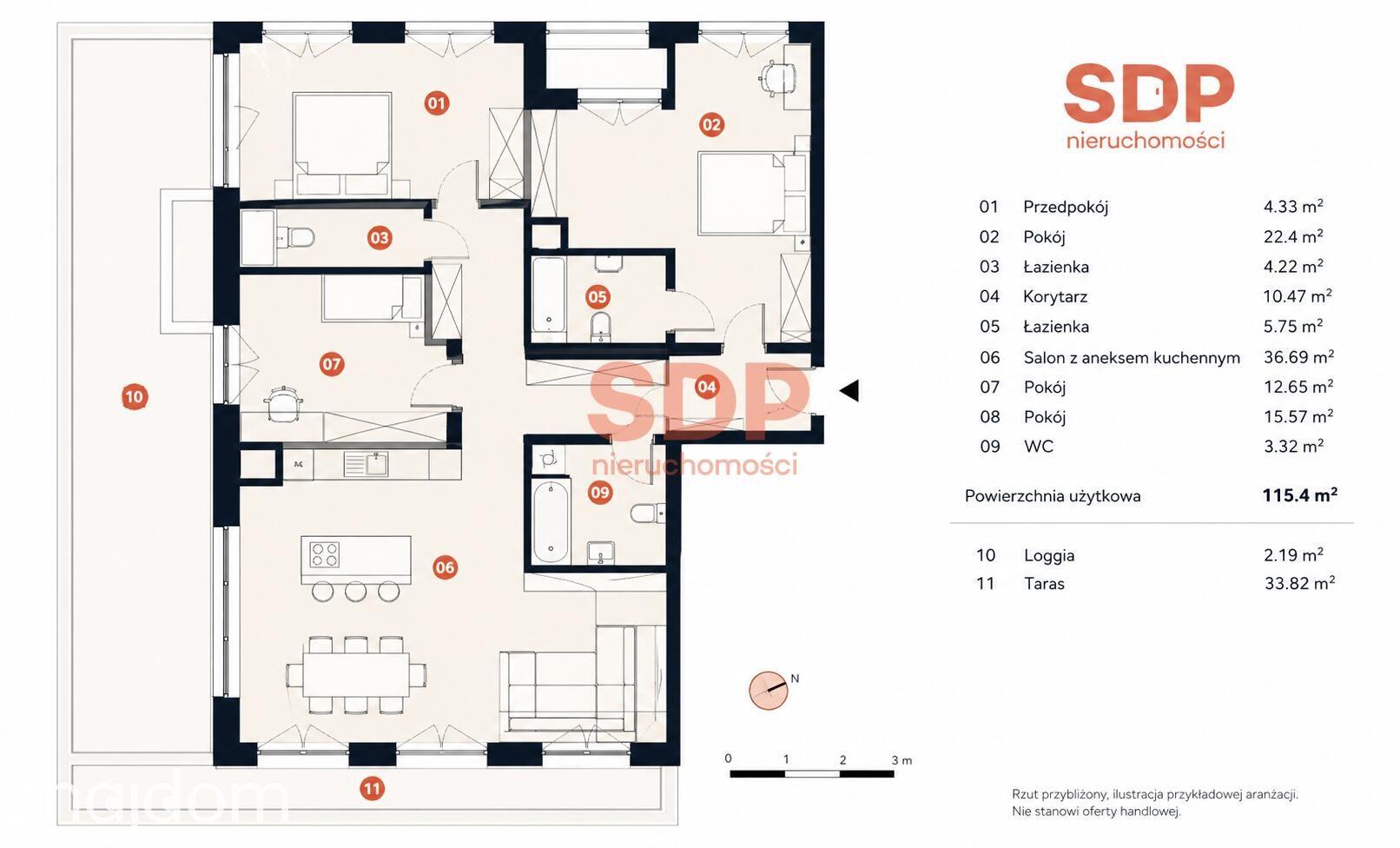 Apartament 4-pokojowy w centrum Wrocławia - zdjęcie 5