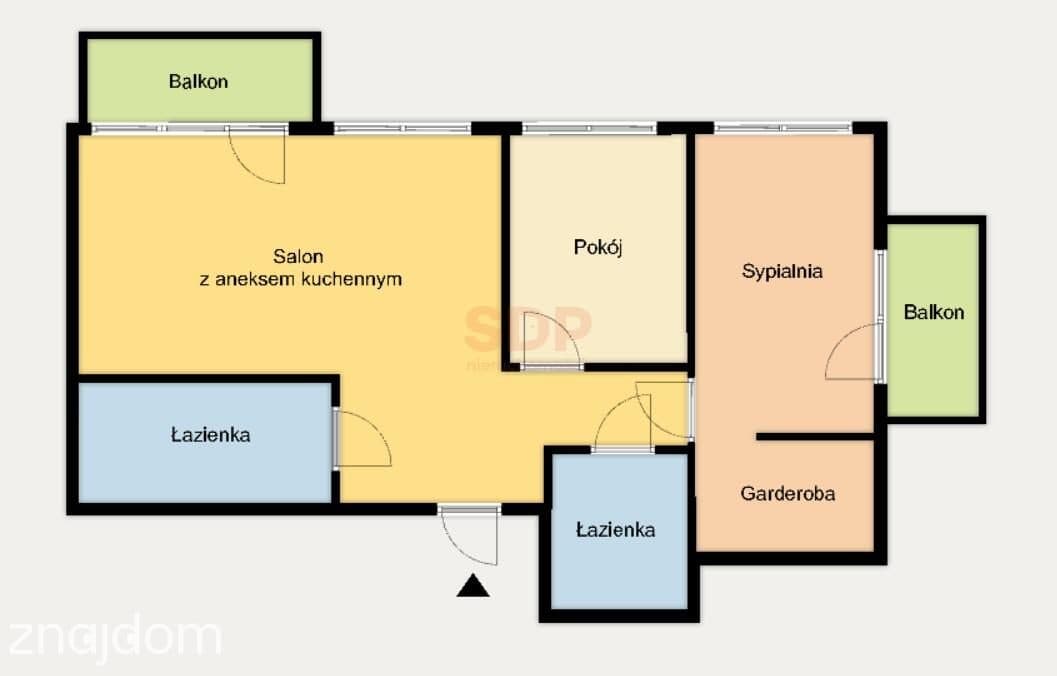 84 m2 | 3 pokoje | Ponad dachami miasta - zdjęcie 3
