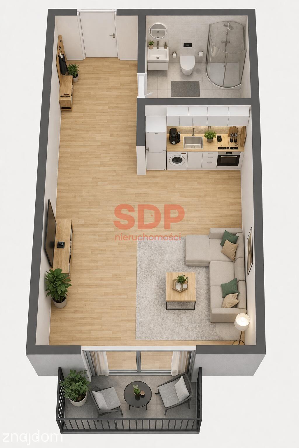 Kawalerka | 34,33 m2 | Swojczyce | Miejski spokój - zdjęcie 2