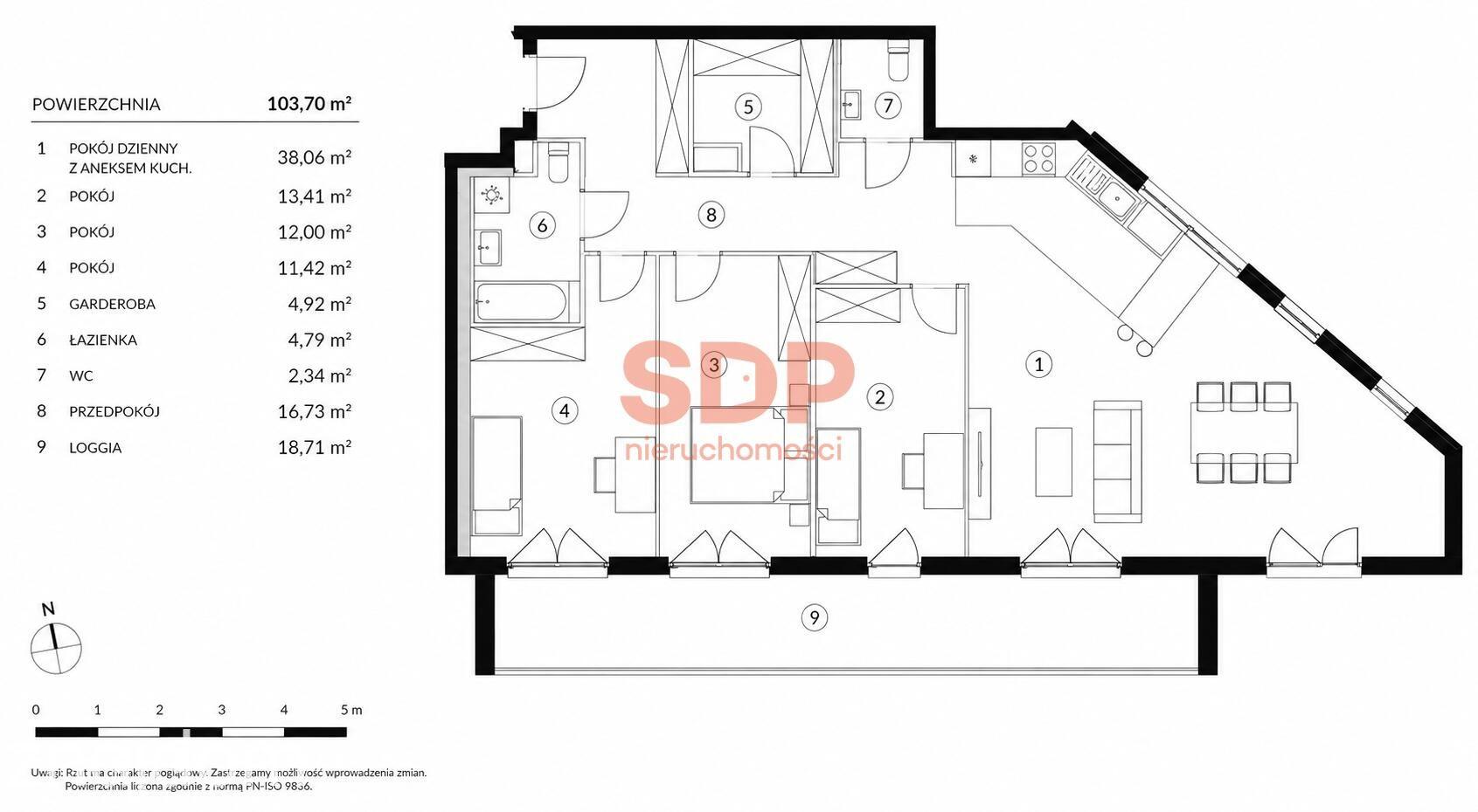4 pokoje | 103 m² | Duża loggia | Blisko Odry i centrum - zdjęcie 5