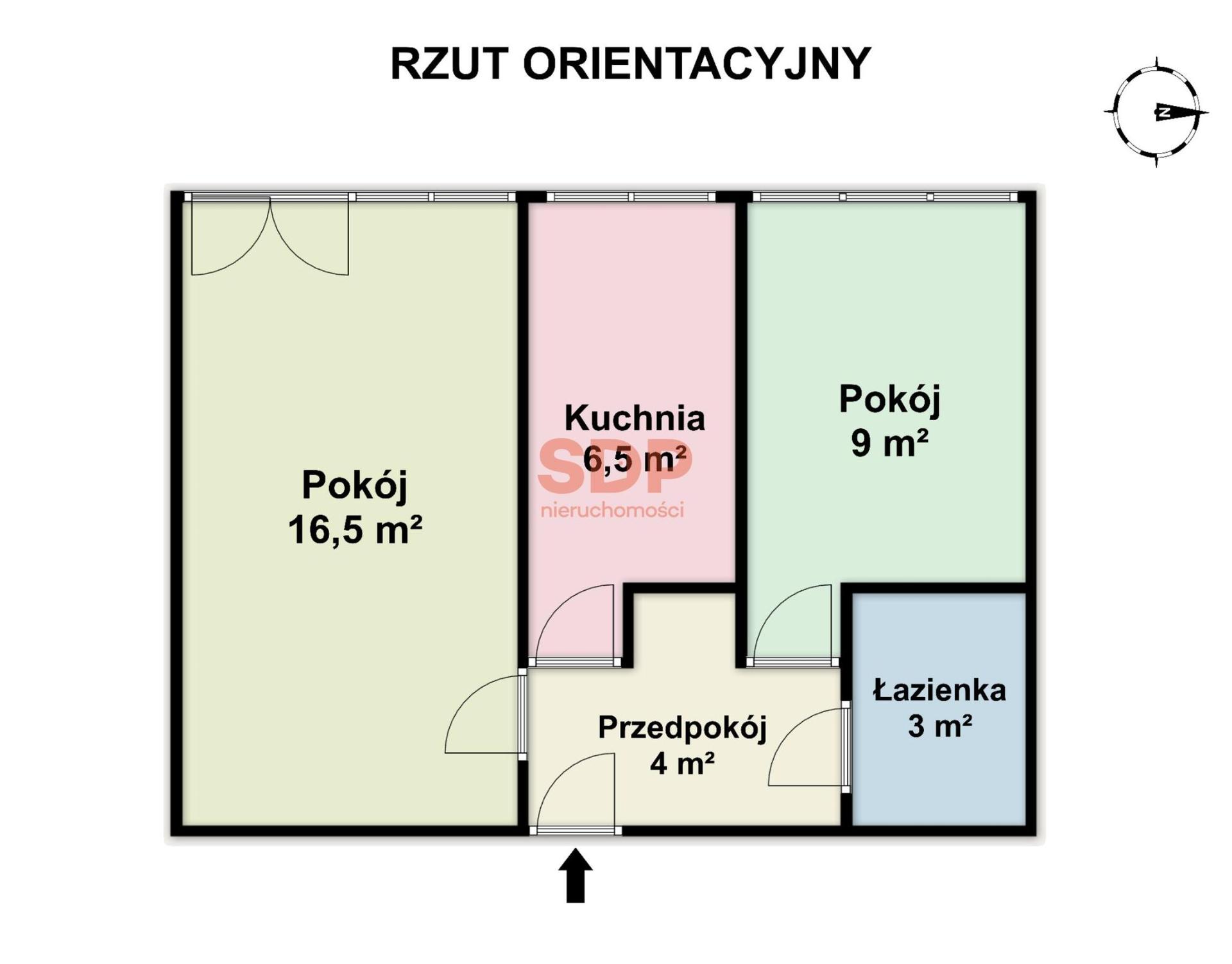 2 pokoje | 39,1 m² | Pełny rozkład | Centrum - zdjęcie 4
