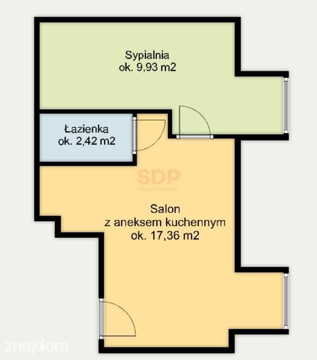 Szewska | 29,71 m2 | Funkcjonalne 2 pokoje w centrum! - zdjęcie 2