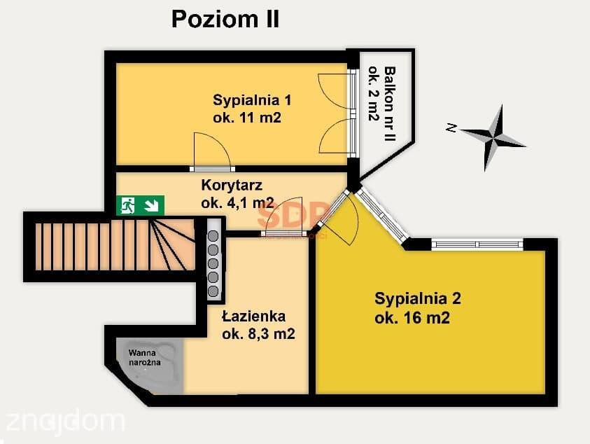 Wyjątkowe | Strefa dzienna | Gabinet | Dwa balkony | Miejsce postojowe - zdjęcie 6