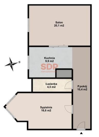 Nowe wnętrze w przedwojennej kamienicy | 2 pok. | 61,5m2 | Grabiszyn - zdjęcie 9