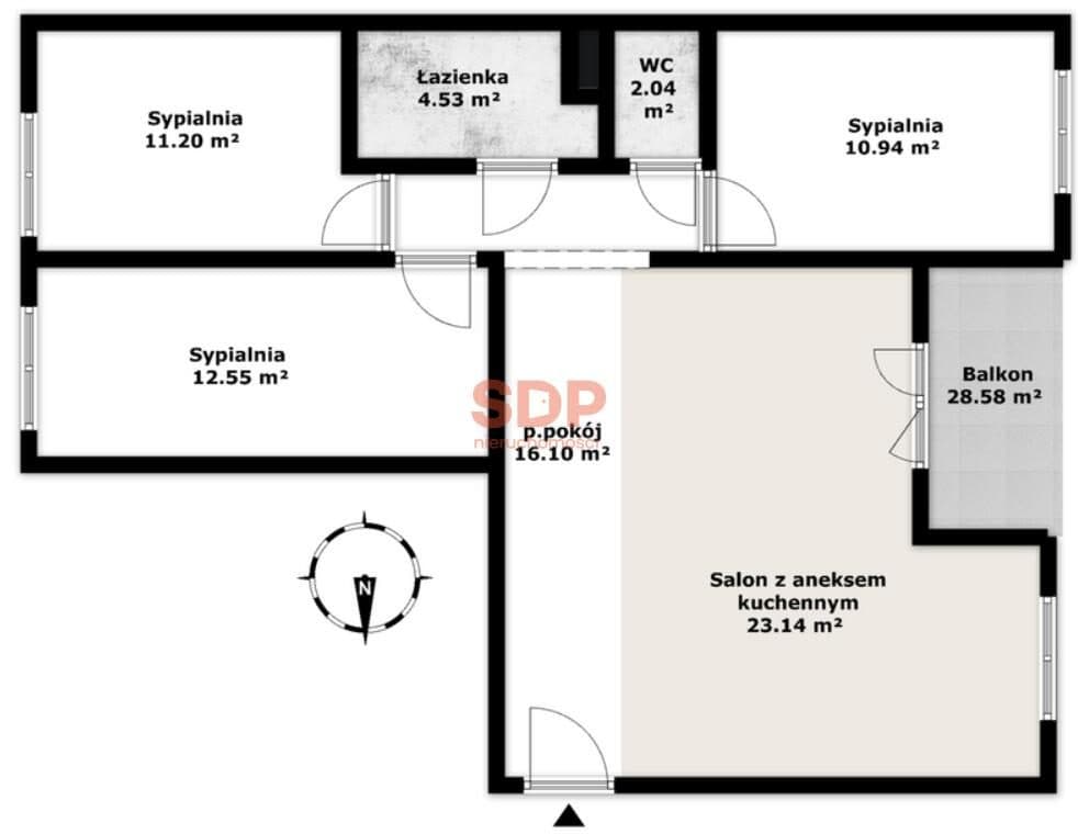 Piękna przestrzeń dla Rodziny, duże sypialnie, balkon, wkrótce oddanie - zdjęcie 4