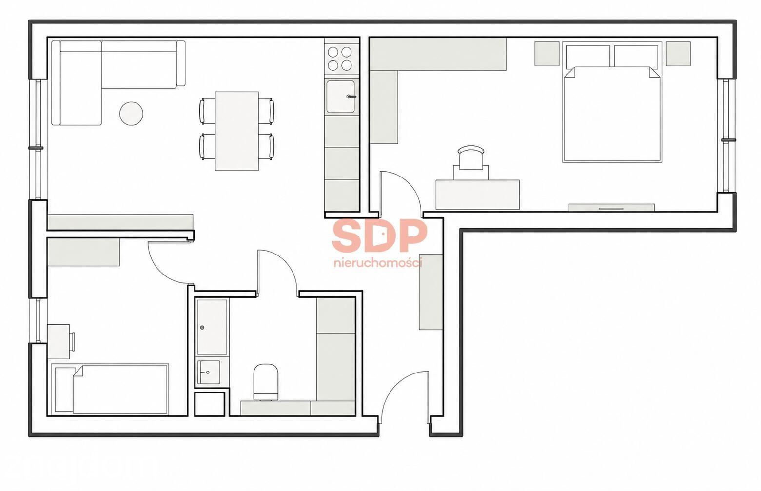 Mieszkanie po generalnym remoncie | 2 balkony | Klimatyzacja | Leśnica - zdjęcie 7