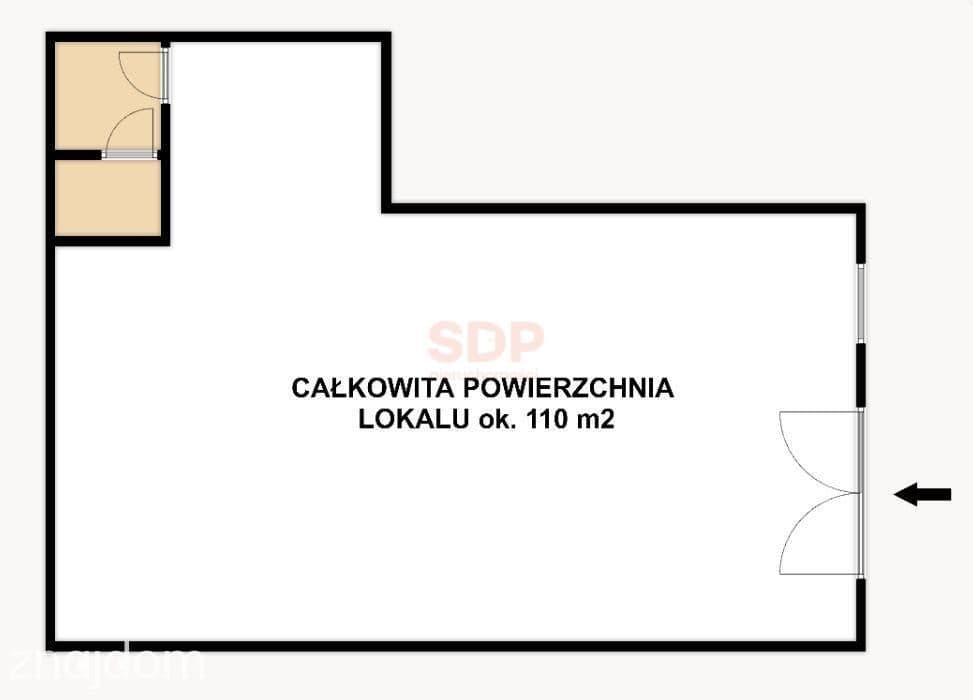110 m2, witryna, wejście z ulicy; do wykończenia - zdjęcie 2