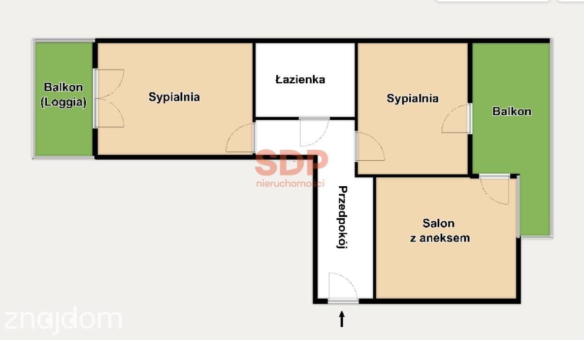 Pixel House, apartament, 50 m2, 3 pokoje, 2 balkony, VII p - zdjęcie 15