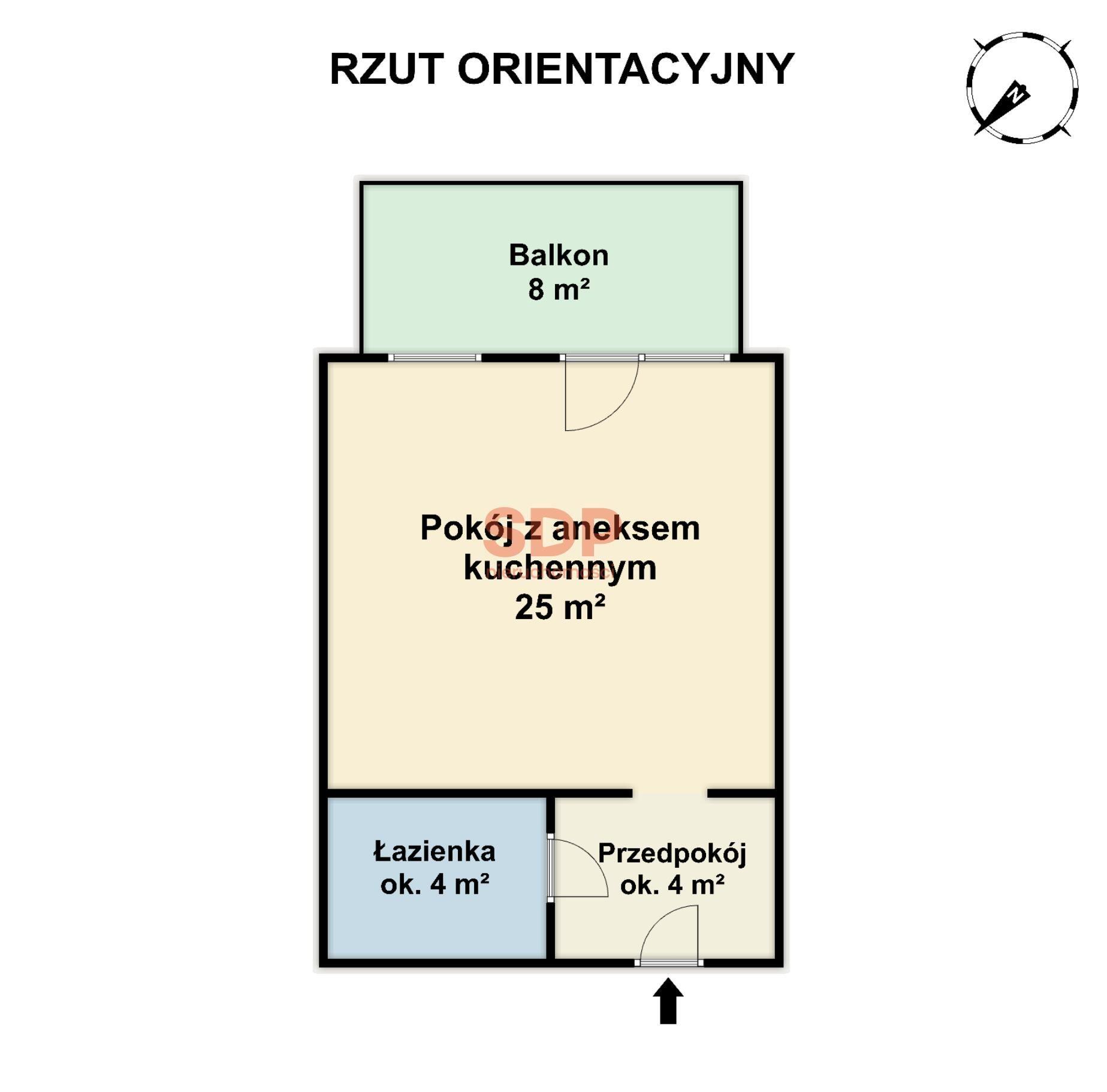 Kawalerka 33 m² | Duży balkon | Miejsce parkingowe | Muchobór Wielki - zdjęcie 5