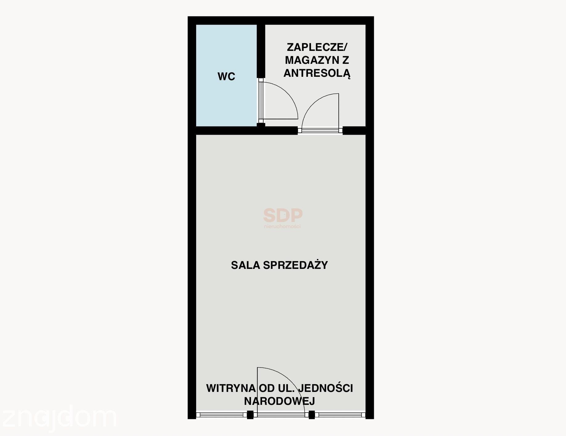 Lokal z witrynami przy ruchliwej ulicy. - zdjęcie 3