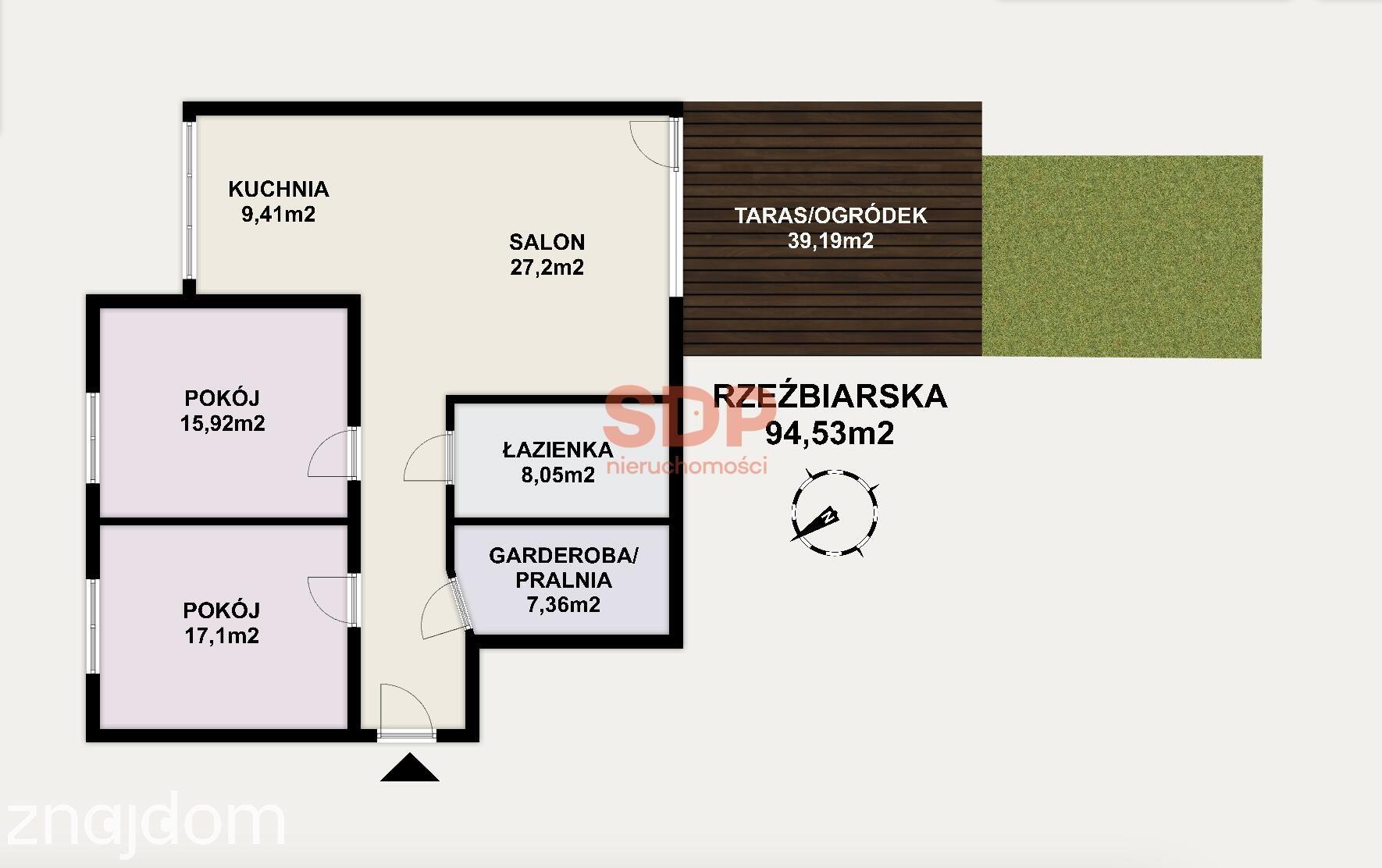 Dąbie | 94,53 m² | 3 pokoje | duży ogród i taras | garaż podziemny - zdjęcie 14