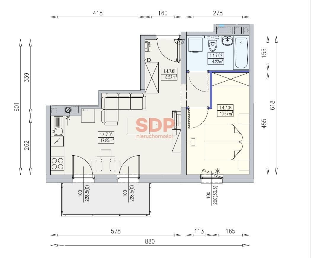 Designerskie 2 pokoje | Południk 17 | wykończone pod klucz - zdjęcie 9