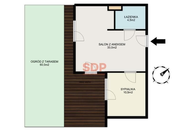 Apartament • 2021 • garaż • ogród 60 m2 • premium • 2 pok • 48,0 m2 - zdjęcie 10