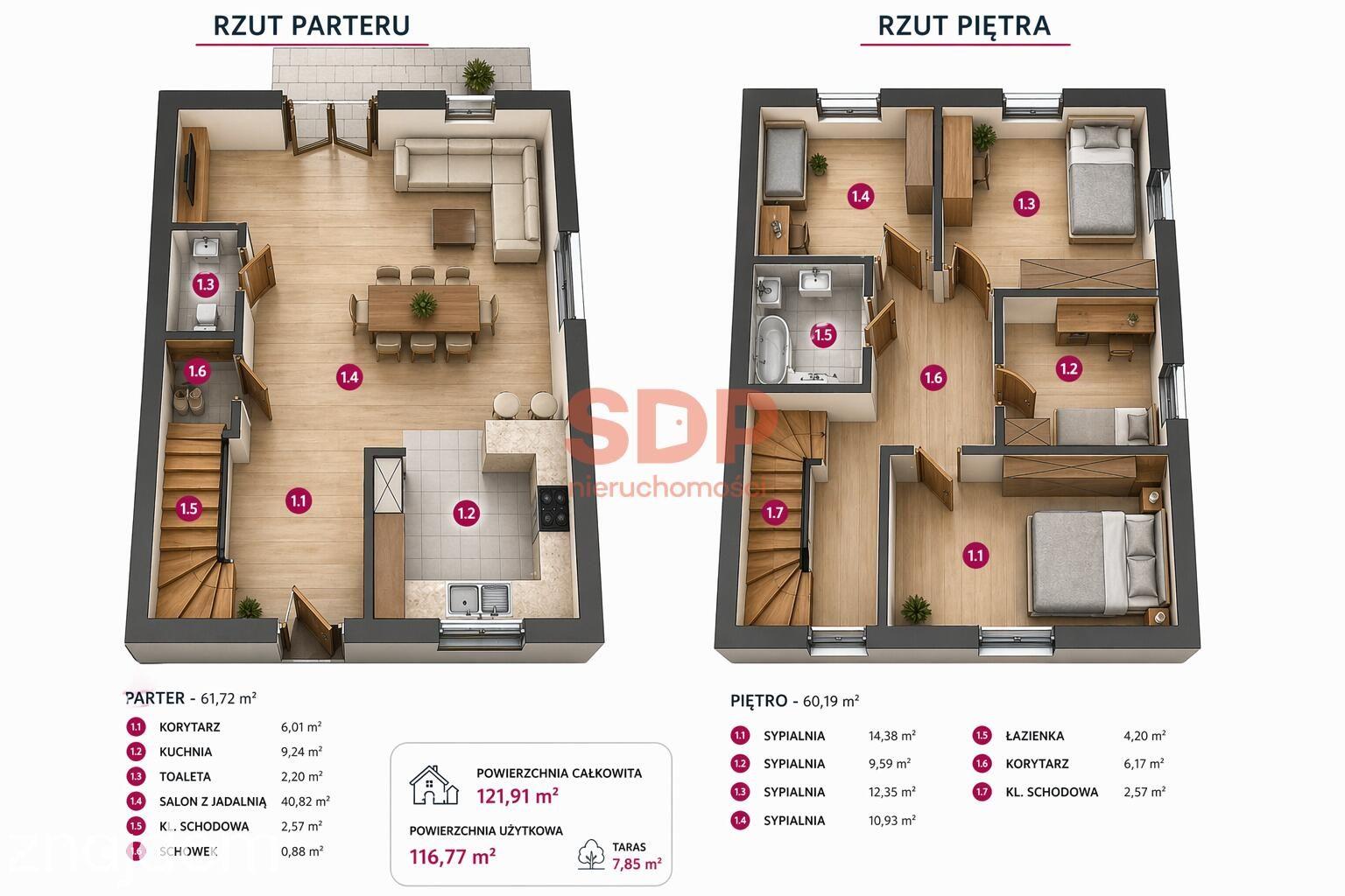 dz. 327 m2, pompa ciepła, rekuperacja, światłowód, 22min centrum - zdjęcie 2