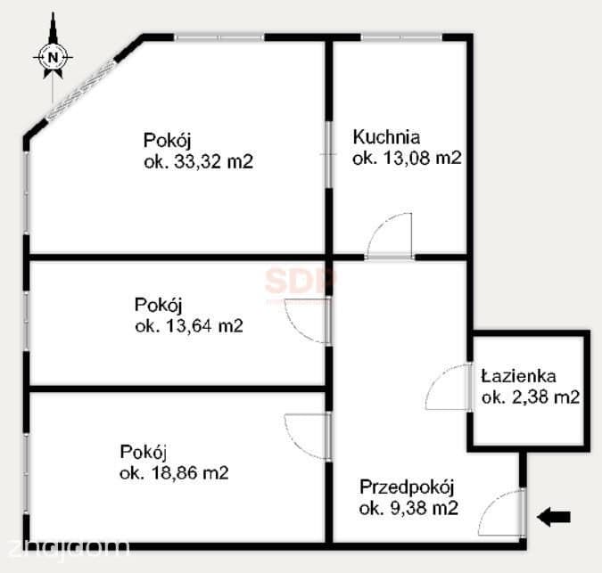3 klimatyczne pokoje w kamienicy | centrum | - zdjęcie 4
