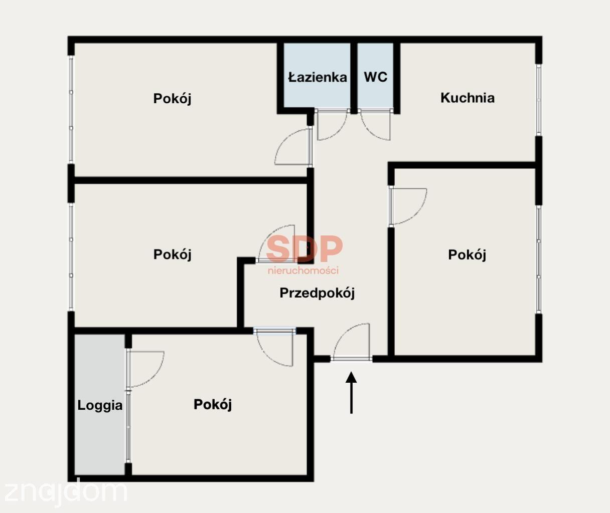 4-pokojowe mieszkanie z balkonem -blisko Uniwersytetu Ekonomicznego - zdjęcie 6