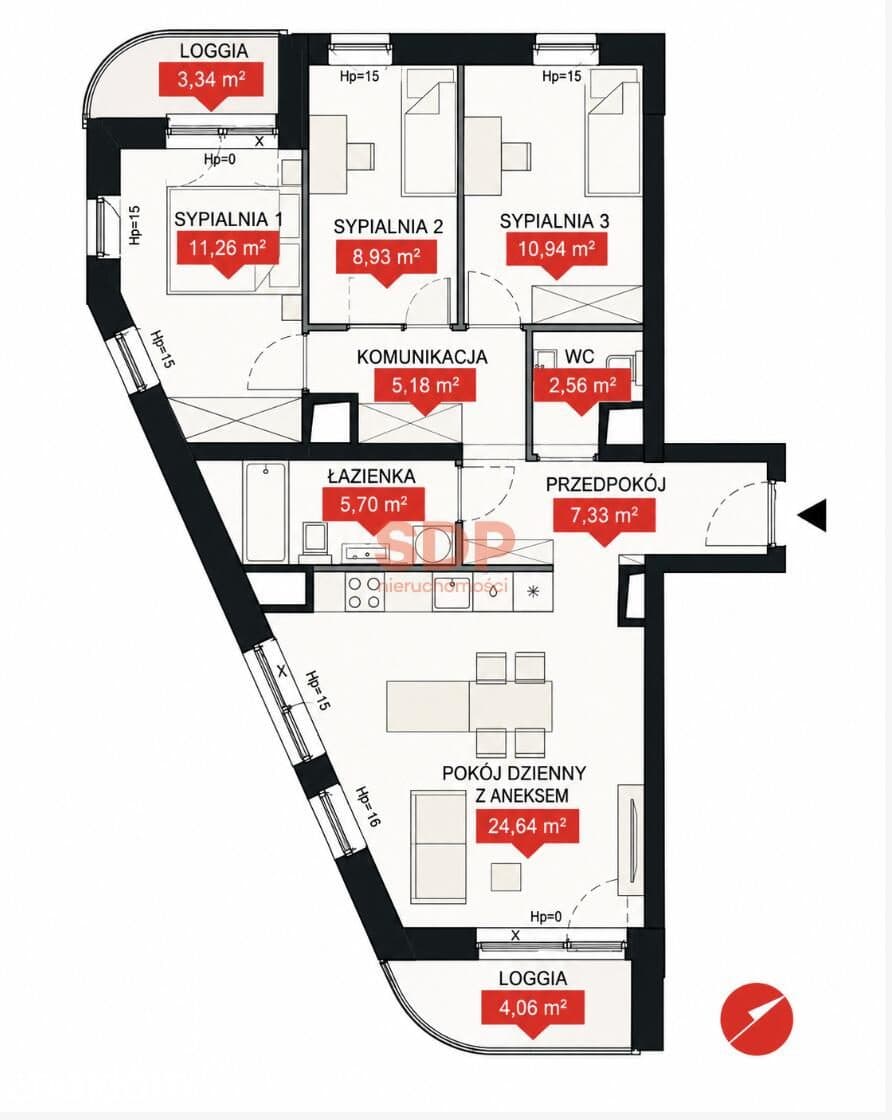 Apartament z widokiem na Wrocław - zdjęcie 3