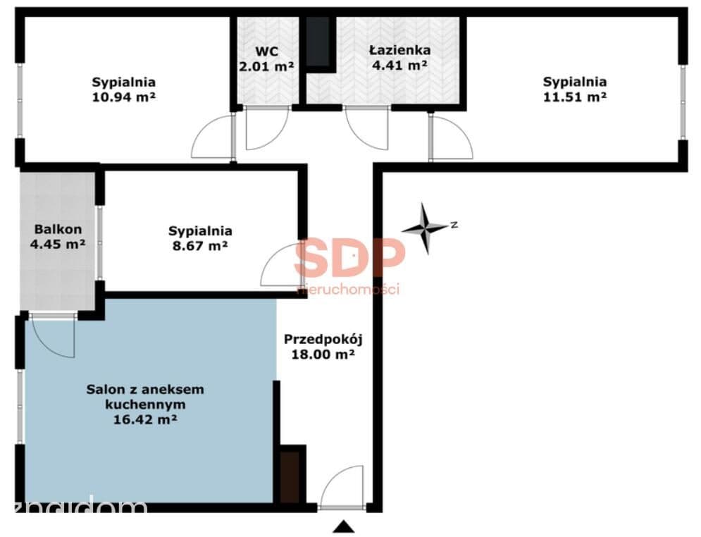 4-pokojowe mieszkanie z balkonem | Zabrodzie | Nowa inwestycja - zdjęcie 3