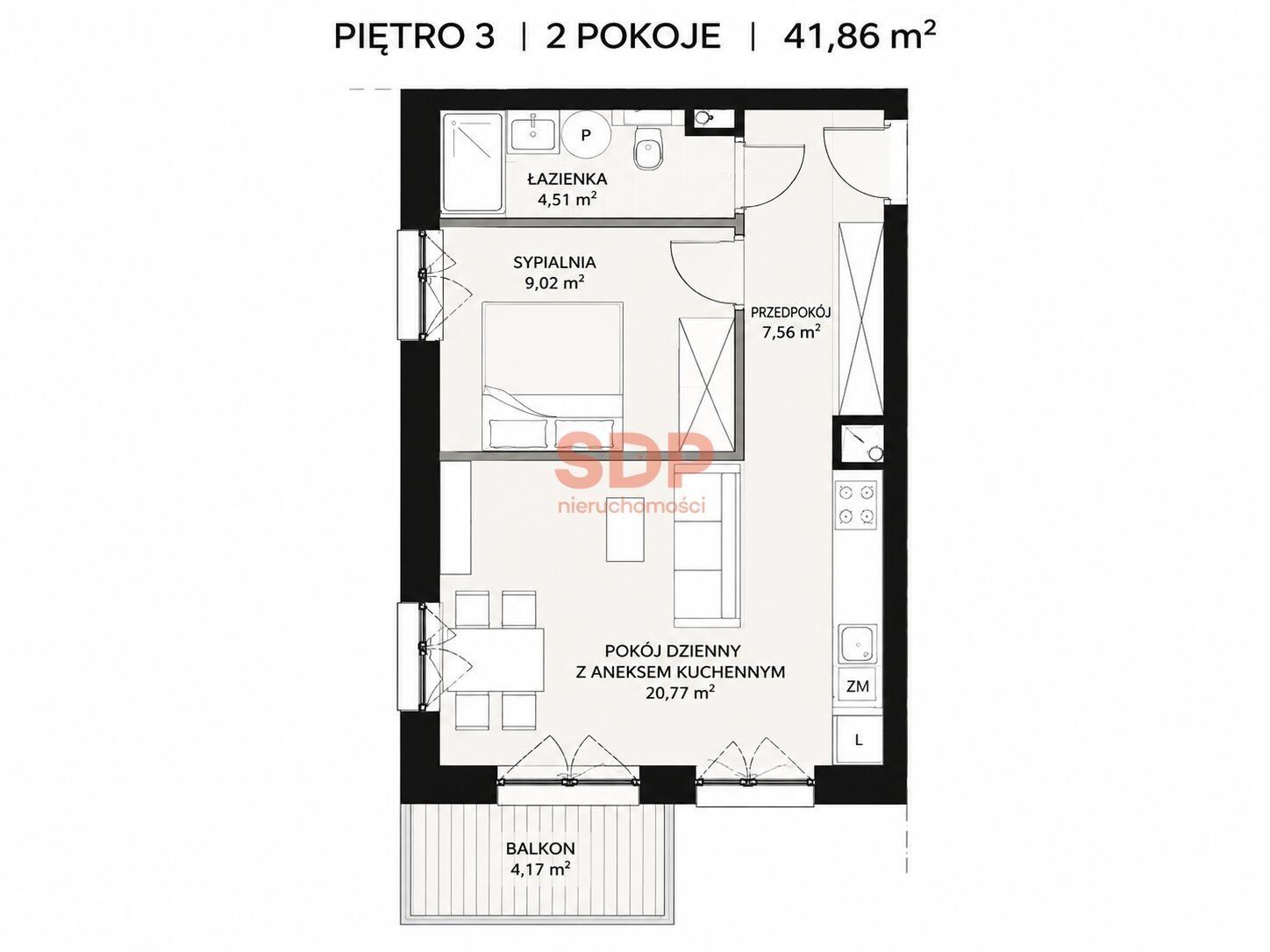 Komfortowe mieszkanie 2-pokojowe na Maślicach – nowoczesna inwestycja - zdjęcie 5
