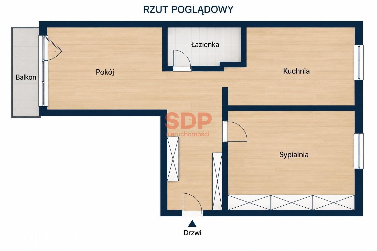 2 pokoje z osobą kuchnią i balkonem w centrum - zdjęcie 13