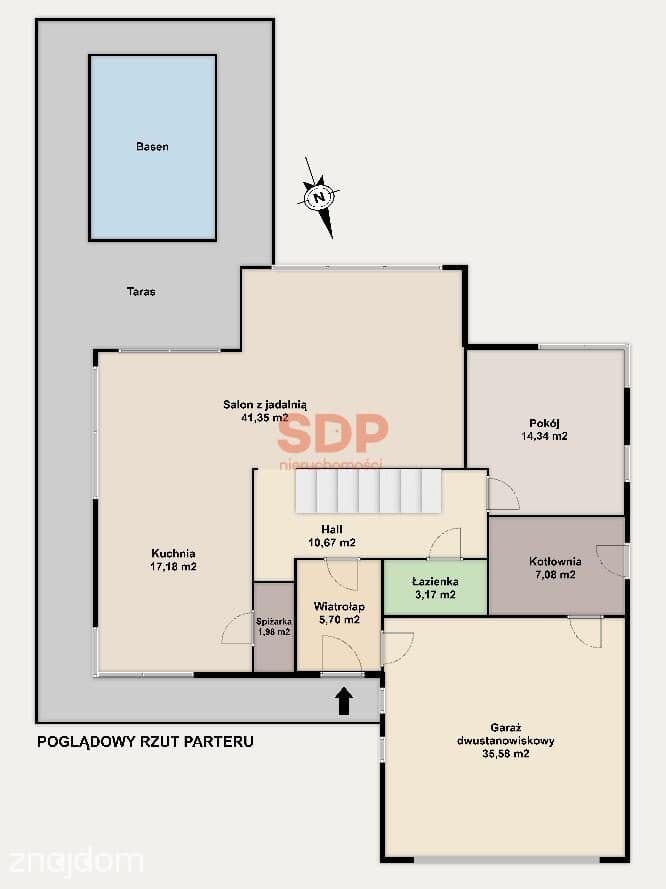 Dom z prywatną strefą relaksu i basenem|działka 1343 m2 | Smolec - zdjęcie 8