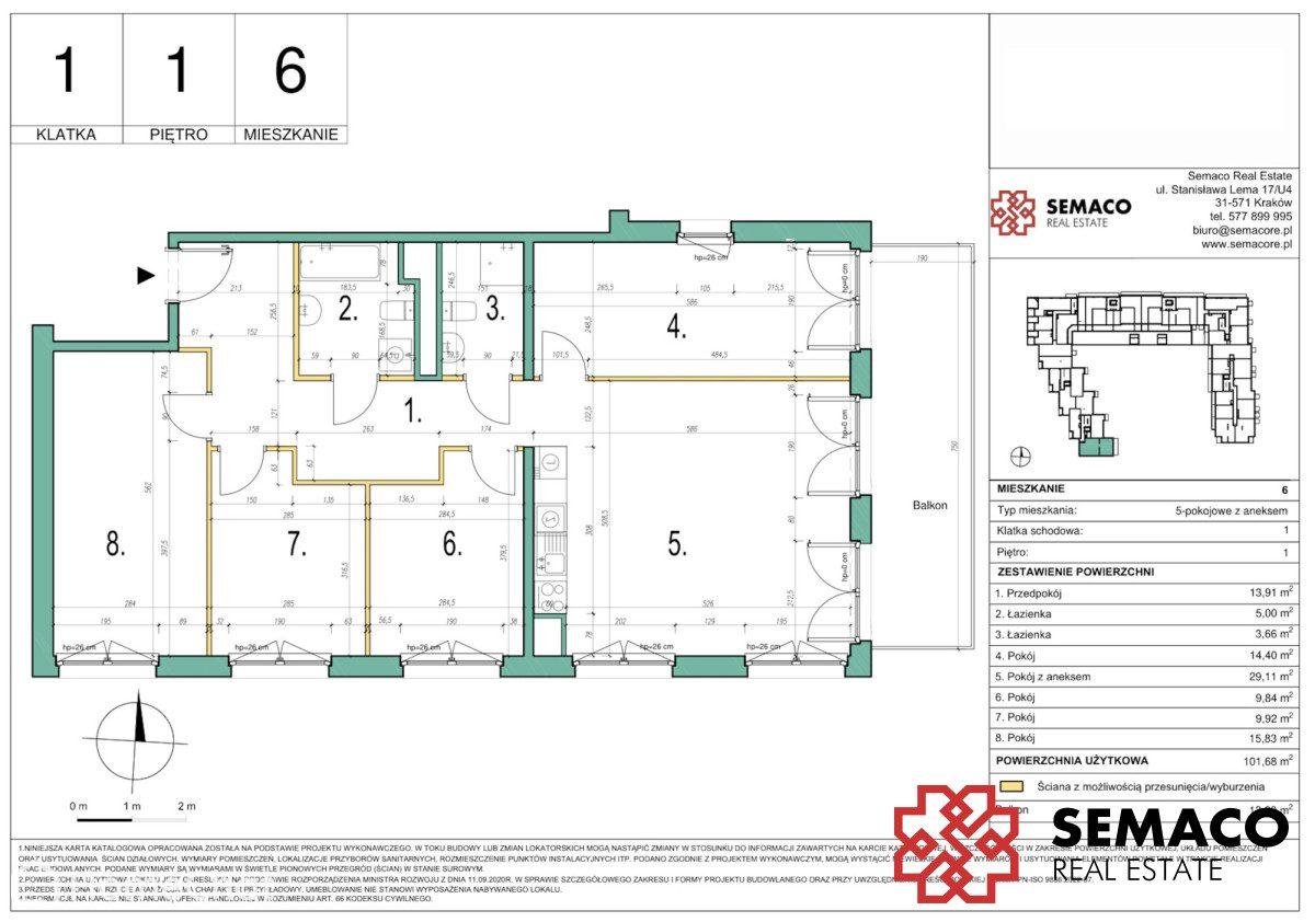 Przedsprzedaż/5 pok/Balkon 13m2/Bez prowizji i PCC
