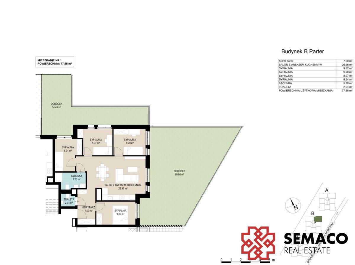 Nowe/5pok/77m2/Ogródek 100m2/Bez prowizji i PCC - zdjęcie 5